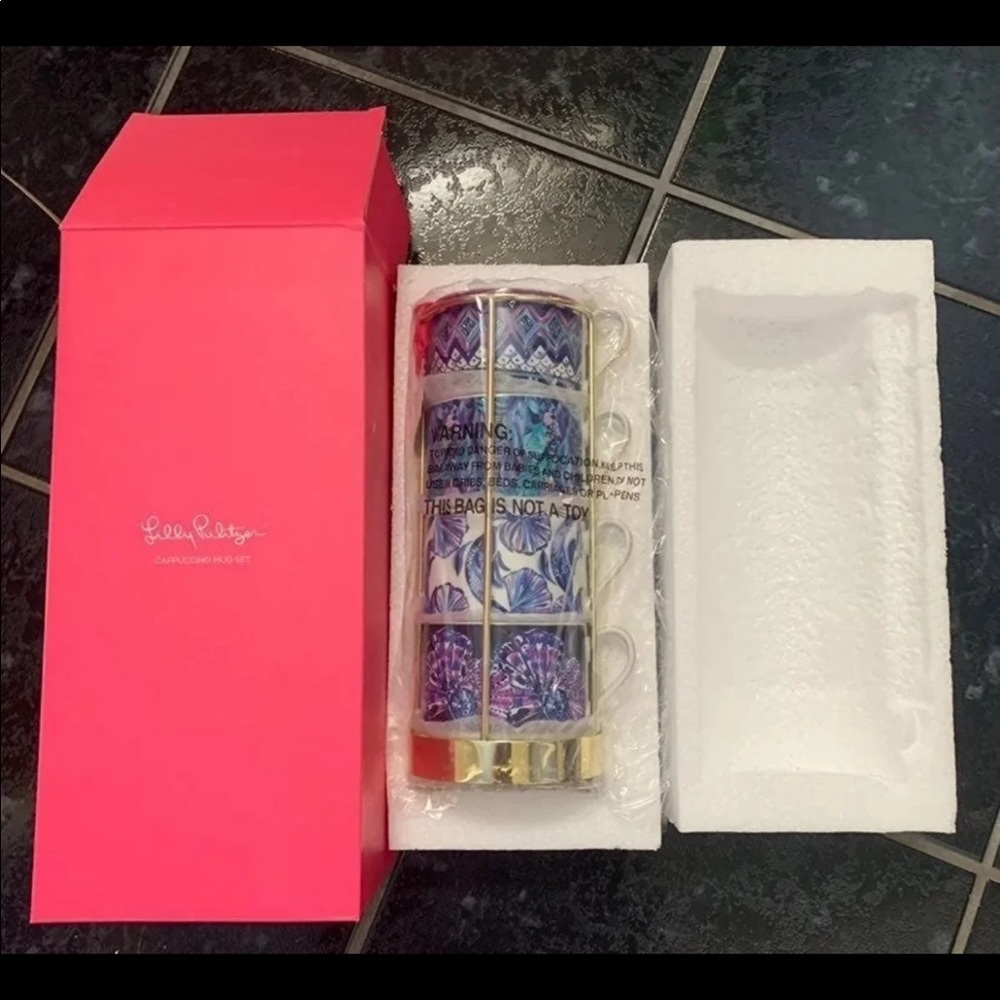 Lilly Pulitzer Cappuccino Set, NWT